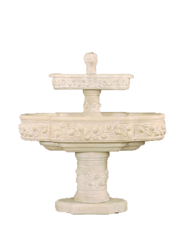 Limoni Romani Two Tier Cast Srone Outdoor Water Fountain Fountain Tuscan